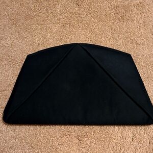 Black Clutch Bag With Jewel Closure
